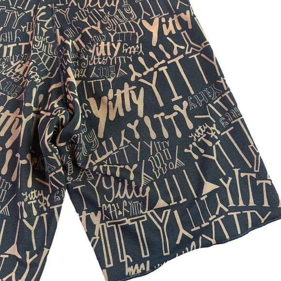 Yitty by Fabletics Lizzo Mesh Me Smoothing High Waist Shorts Logo Size Medium - Picture 7 of 10